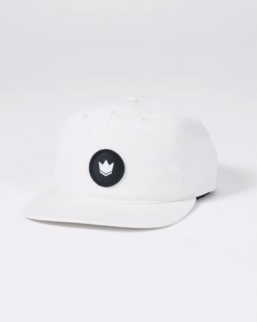 Kingz Crown Patch 5-Panel Strapback Hat - natural white